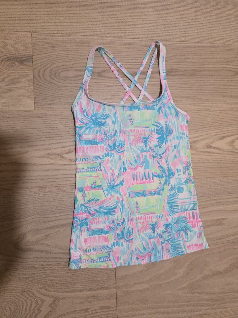 Lilly Pulitzer Avida Bra Tank Tennis Perfect Match XXS